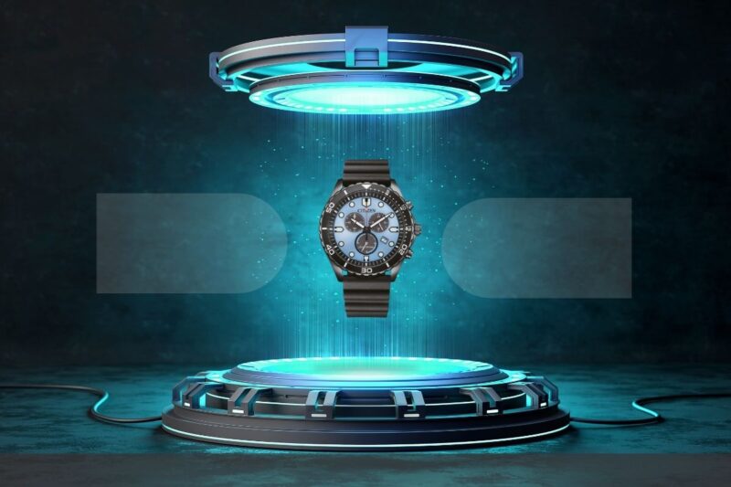 Citizen AT2567-18L Diver hronograf sa svetloplavim brojčanikom i crnim kaišem